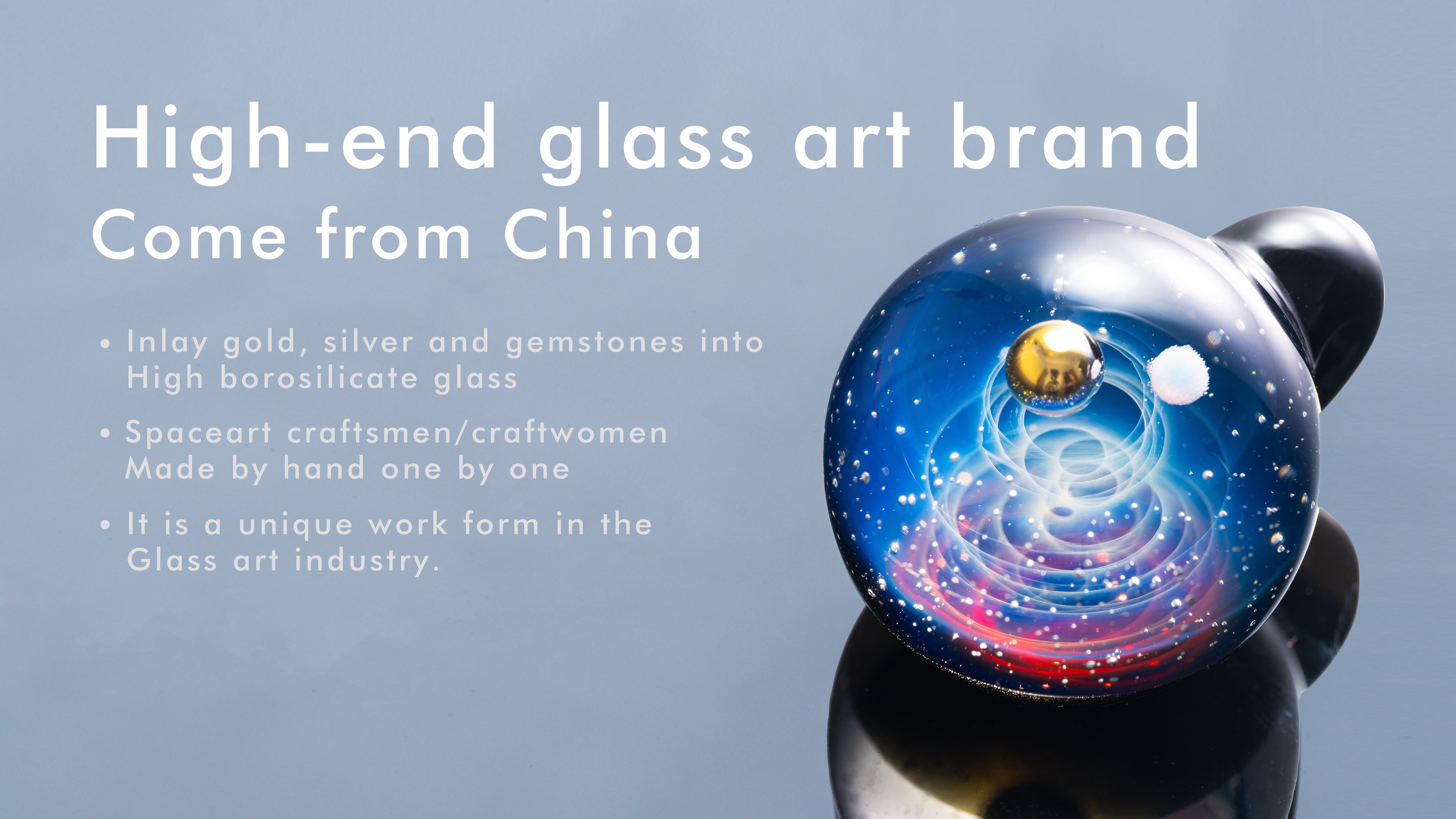 High-end glass art brand Come from China